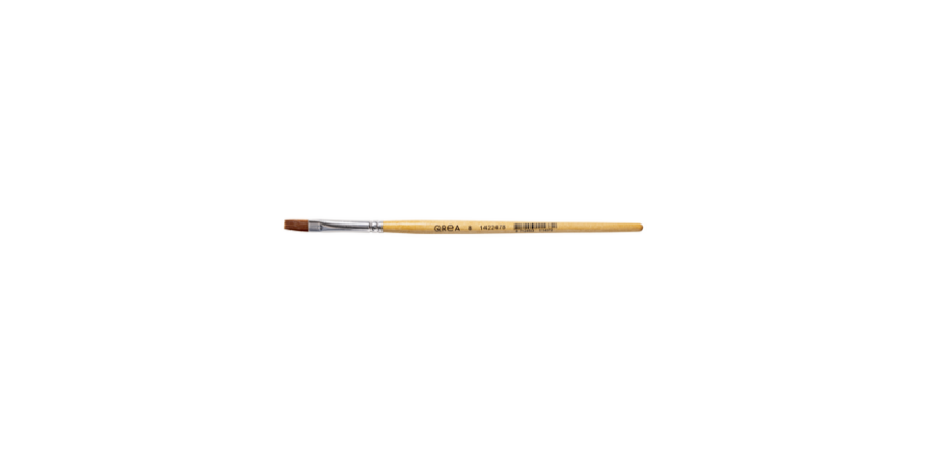 Qrea brush synthetic bristle no. 8 width 8.3mm