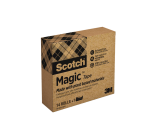 Plakband Scotch Magic 810 19mmx33m transparant 14 rollen + plakbandhouder zwart