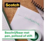 Scotch Magic Tape 819 19mmx33m Matte + Silver Dispenser 16 Rolls