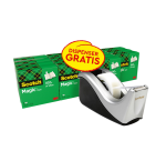 Scotch Magic Tape 819 19mmx33m Matte + Silver Dispenser 16 Rolls