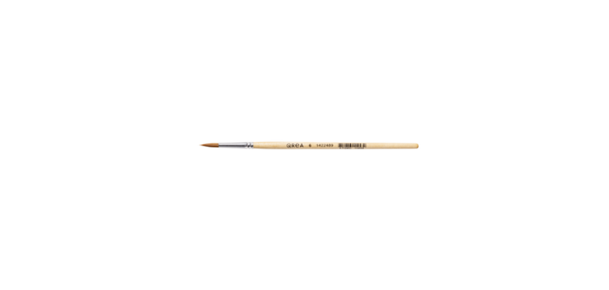 Penseel Qrea synthetisch haar nr 6 breedte 3,9mm