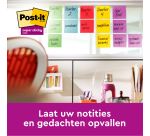 Bloc mémos 3M Post-it Z-Notes R330 Super Sticky 76x76mm 20+4 gratuits