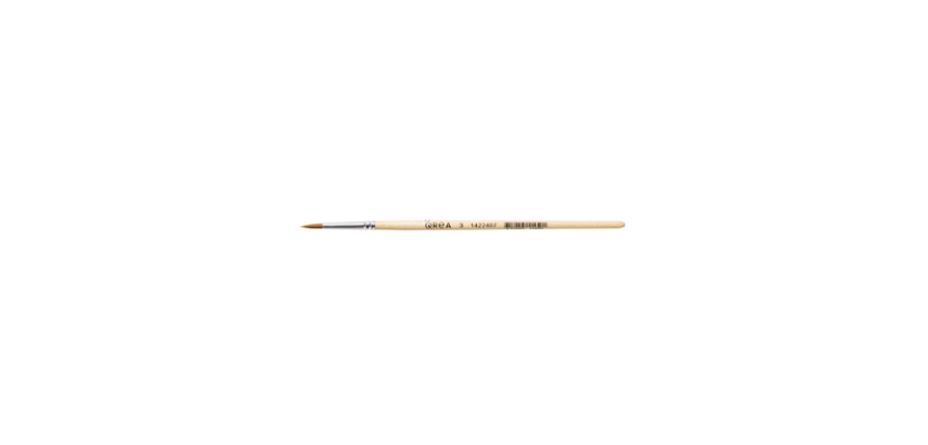 Pinceau Qrea poil synthétique n° 3 largeur 3mm