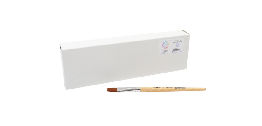 Pinceau Qrea poil synthétique n° 14 largeur 15,3mm