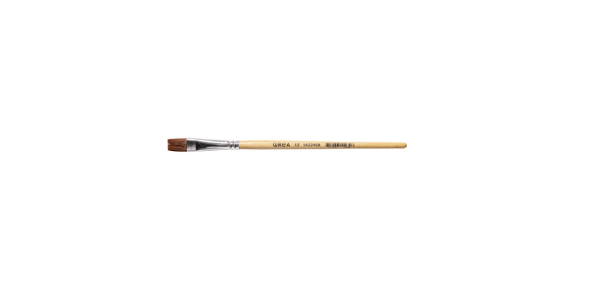 Synthetic bristle brush Qrea No. 12 width 12.3mm