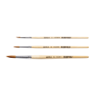 Qrea synthetic bristle brushes set 3 widths