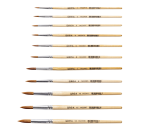Qrea synthetic bristle brushes set 3 widths