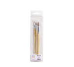 Pinceaux Qrea poil synthétique set 3 largeurs