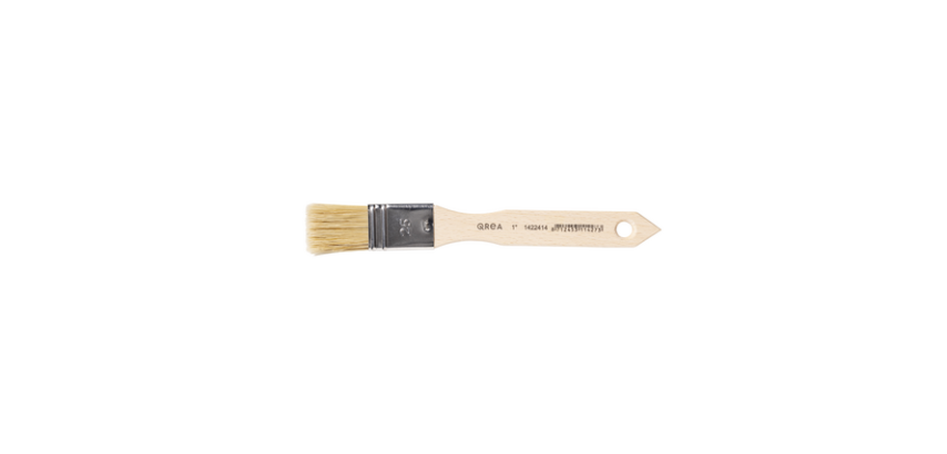 Brosse plate Qrea soie de porc n° 1 largeur 22,3mm