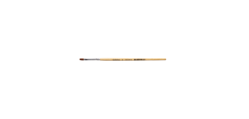 Qrea synthetic bristle brush no. 4 width 4.9mm