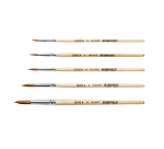 Pinceaux Qrea poil synthétique set 5 largeurs