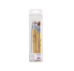 Pinceaux Qrea poil synthétique set 5 largeurs