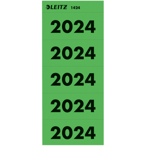 Rugetiket Leitz 2024 80mm groen 100 stuks