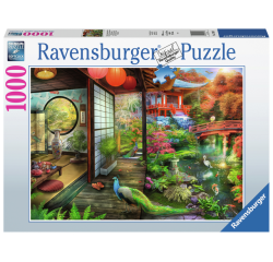 Puzzle Ravensburger  Maison de thé Jardin japonais 1000 pièces