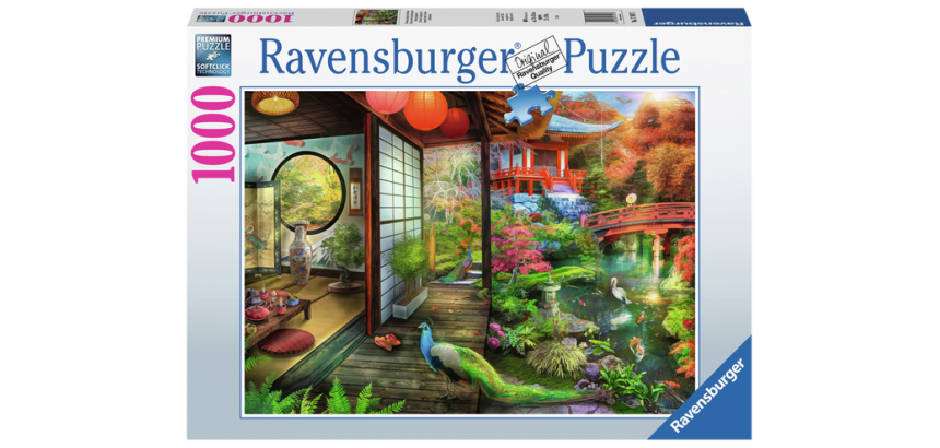 Puzzle Ravensburger  Maison de thé Jardin japonais 1000 pièces