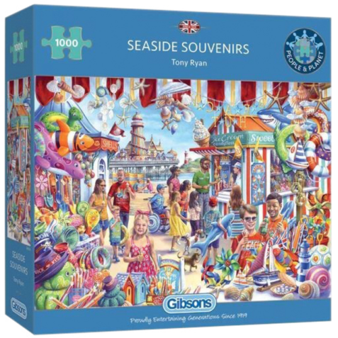 Puzzel Gibsons  Seaside Souvenirs 1000st