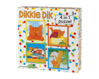 Puzzle Dikkie Dik 4 en 1 (4+6+9+16 pièces)