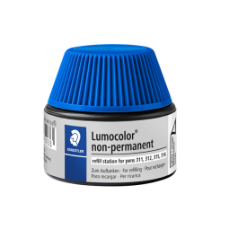 Station de recharge STAEDTLER Lumocolor non-permanent 15ml bleu