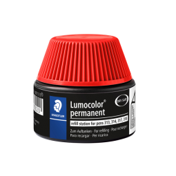 Station de recharge feutre STAEDTLER lumocolor permanent 15ml rouge