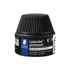 Viltstiftvulling Staedtler Lumocolor permanent 30ml zwart