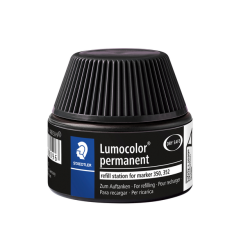 Viltstiftvulling Staedtler Lumocolor permanent 30ml zwart