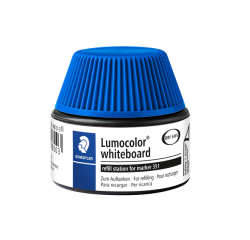 Station de recharge STAEDTLER Lumocolor tableau blanc 30ml bleu
