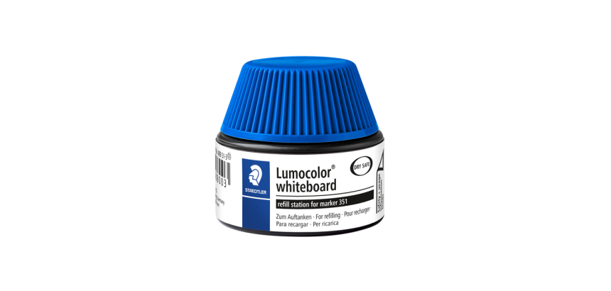 Station de recharge feutre STAEDTLER Lumocolor tableau blanc 30ml bleu