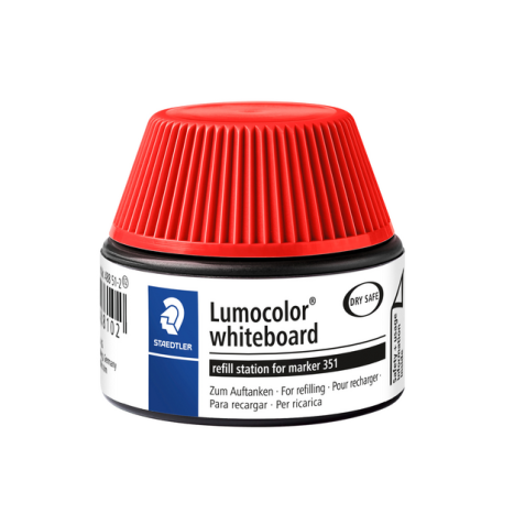 Station de recharge STAEDTLER Lumocolor tableau blanc 20ml rouge