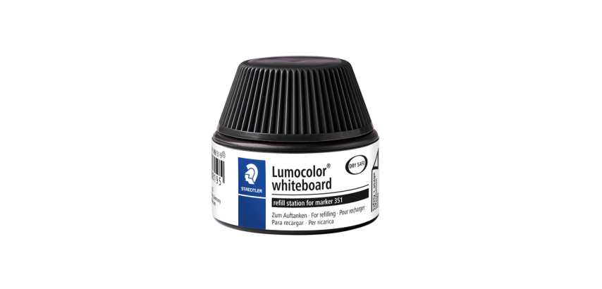 Station de recharge feutre STAEDTLER Lumocolor tableau blanc 20ml noir