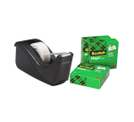 Dispensador adhesivo Scotch C60 negro + 4 cintas Magic invisible