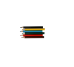 Crayons de couleur court set 6 couleurs