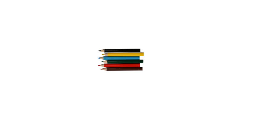 Crayons de couleur court set 6 couleurs