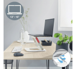 Support ordinateur portable Leitz Ergo réglage multi-angles blanc