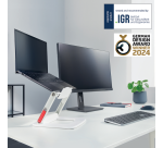 Support ordinateur portable Leitz Ergo réglage multi-angles blanc