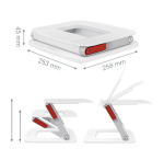 Support ordinateur portable Leitz Ergo réglage multi-angles blanc