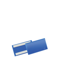 Documenthoes Durable zelfklevend 150x67mm blauw 50 stuks