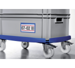 Documenthoes Durable zelfklevend 150x67mm blauw 50 stuks
