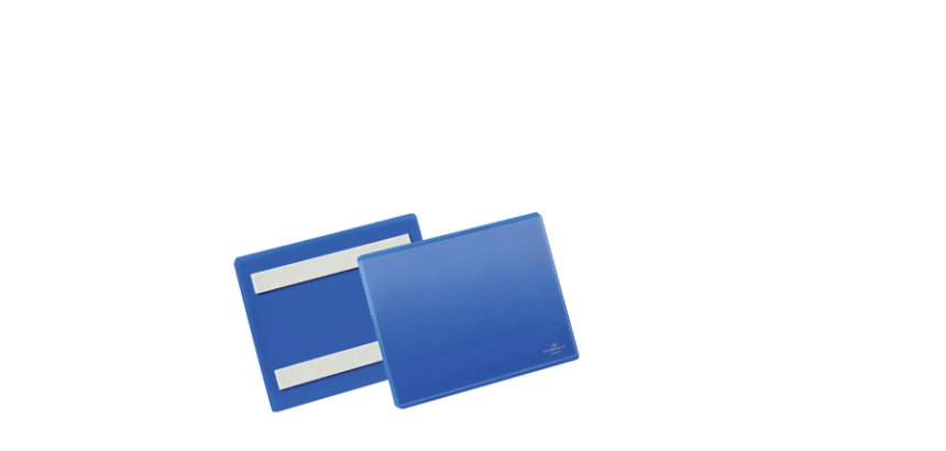 Pochette adhésive Durable A6 paysage bleu 50 pièces