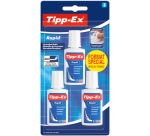 Correcteur liquide Tipp-Ex Rapid 20ml blister 3 pièces