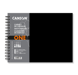 Carnet de croquis Canson Art Book One spirale 279x216mm 100g 80 feuilles blanches