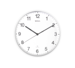 Horloge MAULsprint RC Ø30x5cm plastique blanc/blanc
