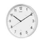 Horloge MAULsprint RC Ø30x5cm plastique blanc/blanc