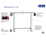 Vestiaire mobile MAULlimbo 156x126(220)x50cm avec bras latéraux