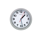 Horloge murale MAULstep RC Ø20x5cm plastique argent/blanc