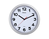 En_reloj maul step de pared redondo 30 cm diametro electrico color plata