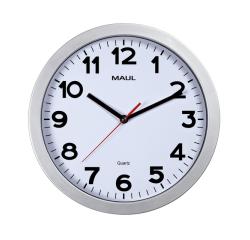 En_reloj maul step de pared redondo 30 cm diametro electrico color plata