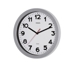Horloge murale MAULstep Quartz Ø30x5cm plastique Argent/blanc silencieuse