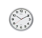 Horloge murale MAULstep Quartz Ø40x5cm plastique Argent/blanc silencieuse