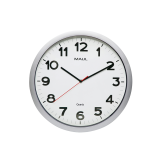 En_reloj maul step de pared redondo 40 cm diametro electrico color plata