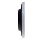 Horloge murale MAULstep RC Ø30x5cm plastique argent/blanc